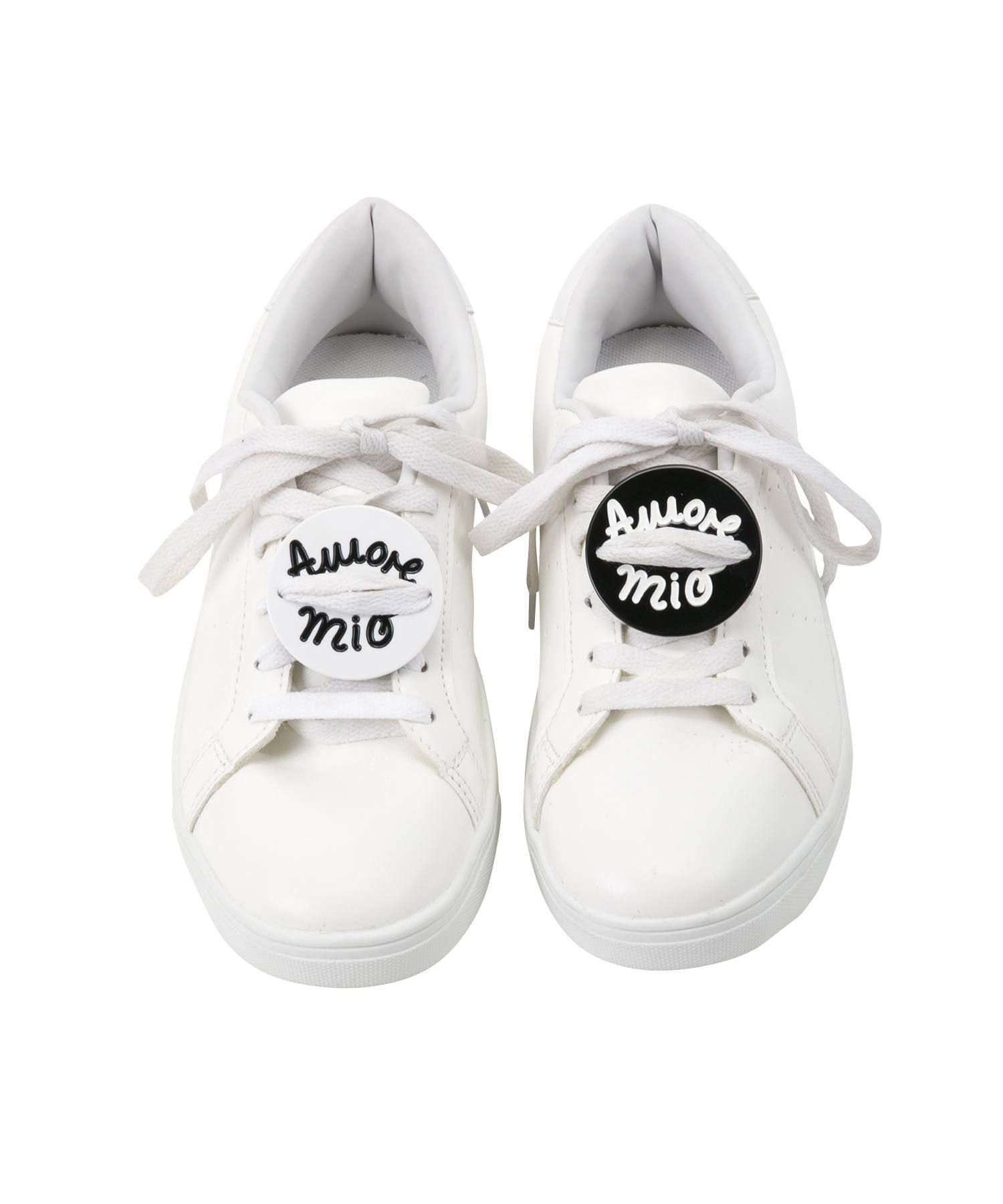 Acryl Sneaker Patches - Amore Mio Black White