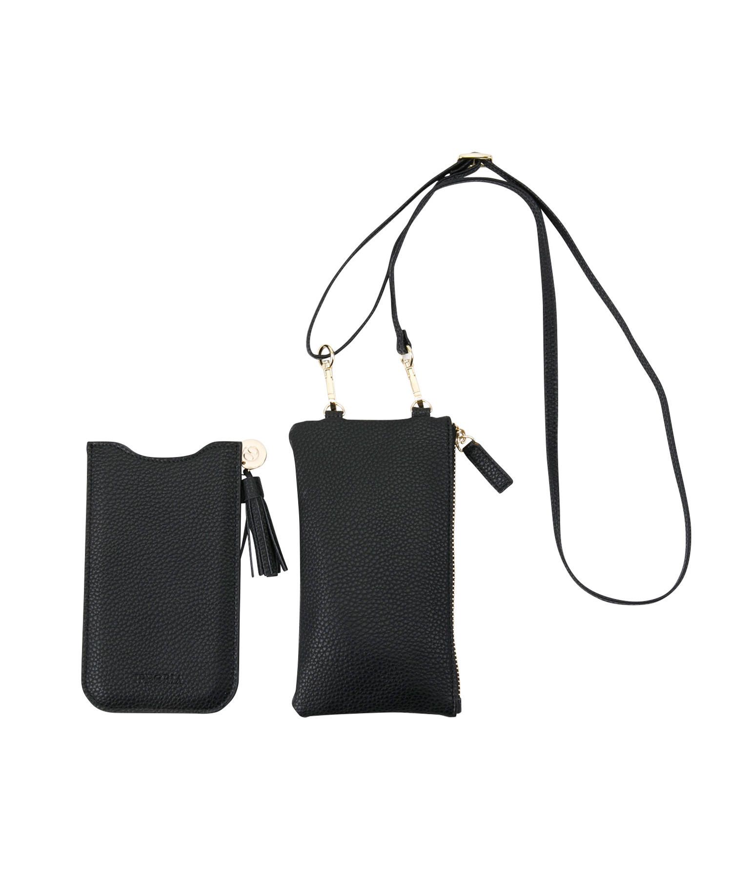 Necklace Sleeve Case for Apple iPhone 6+/7+/8+/XS Max - Black with Bag