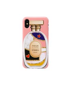 Case for Apple iPhone X/XS - Perfume Round Abstract Star Heart