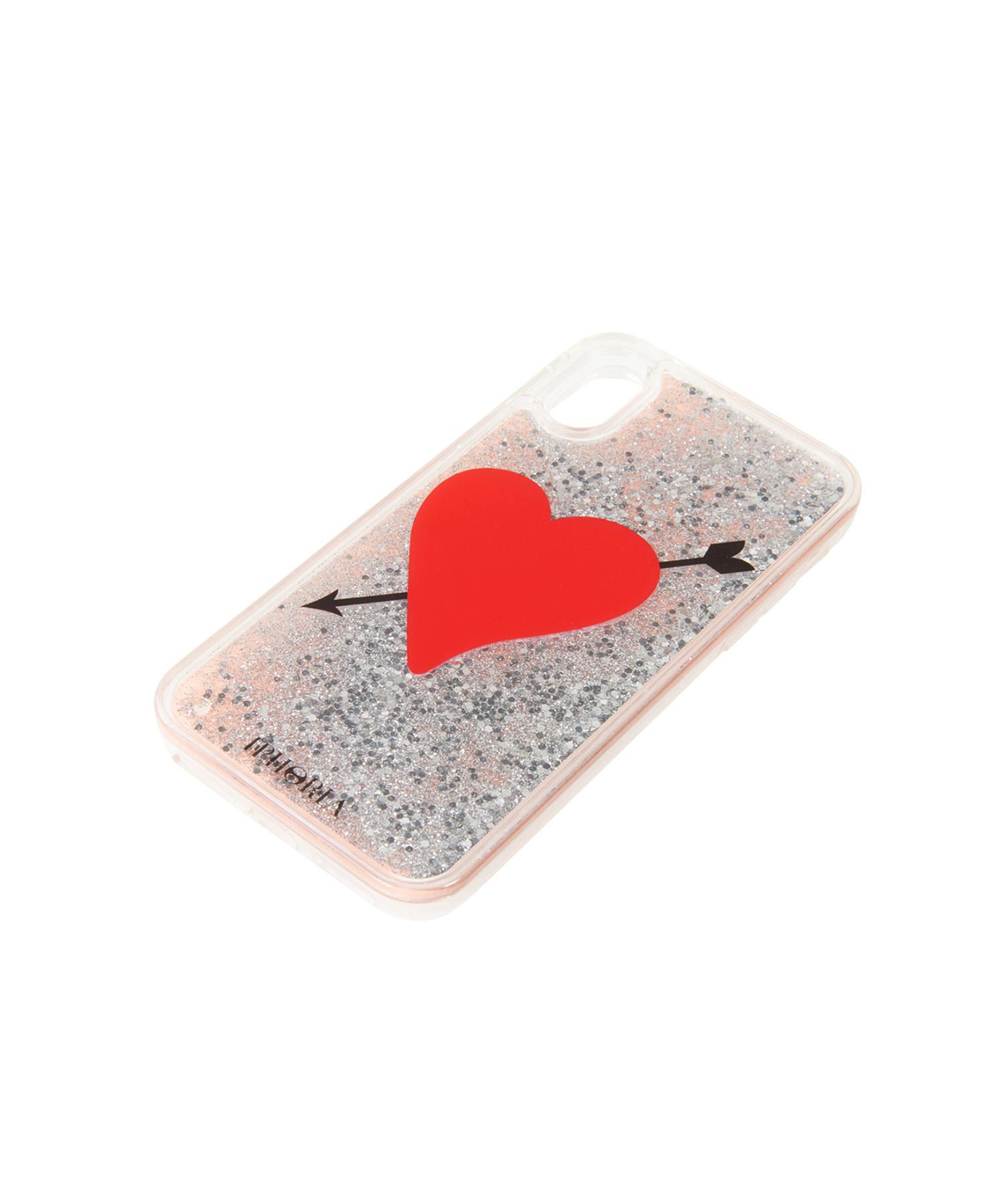 Liquid Case for Apple iPhone X/XS - Nude Heart With Arrow