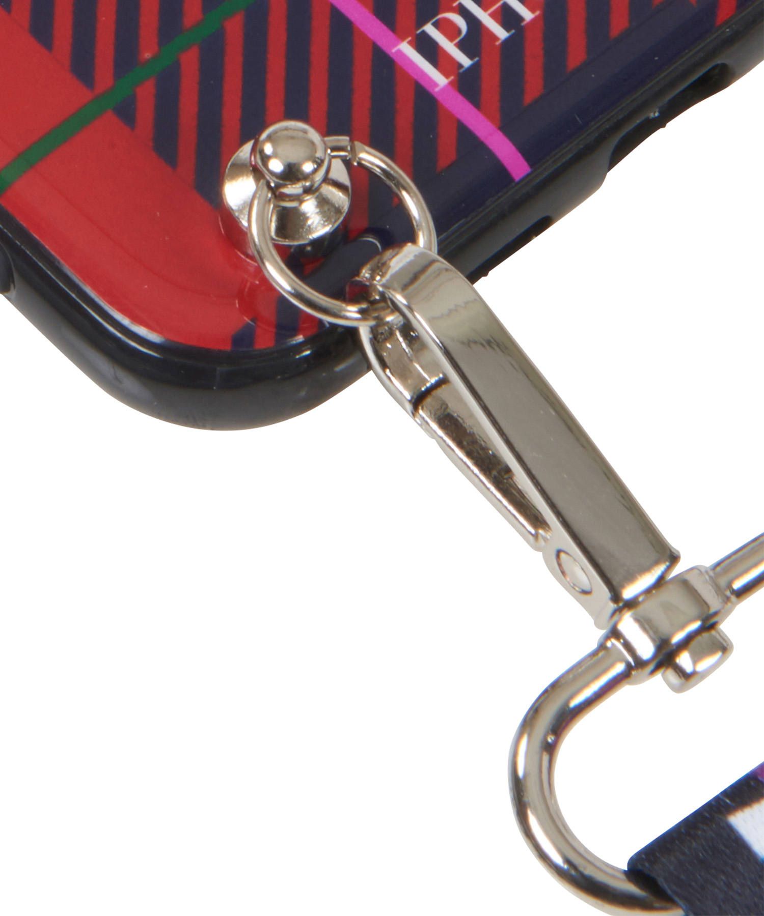Necklace Case for Apple iPhone XR with Logomania /Purple Strap - Tartan