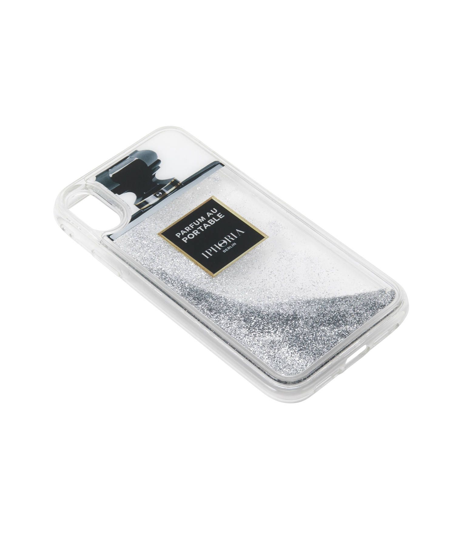 Liquid Case for Apple iPhone XR - Silver Glitter
