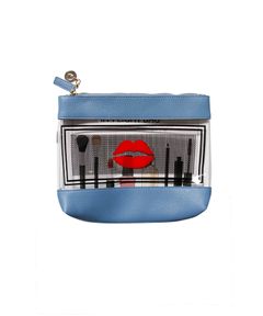 Inflight Bag - 1001 Nights Blue With Lips