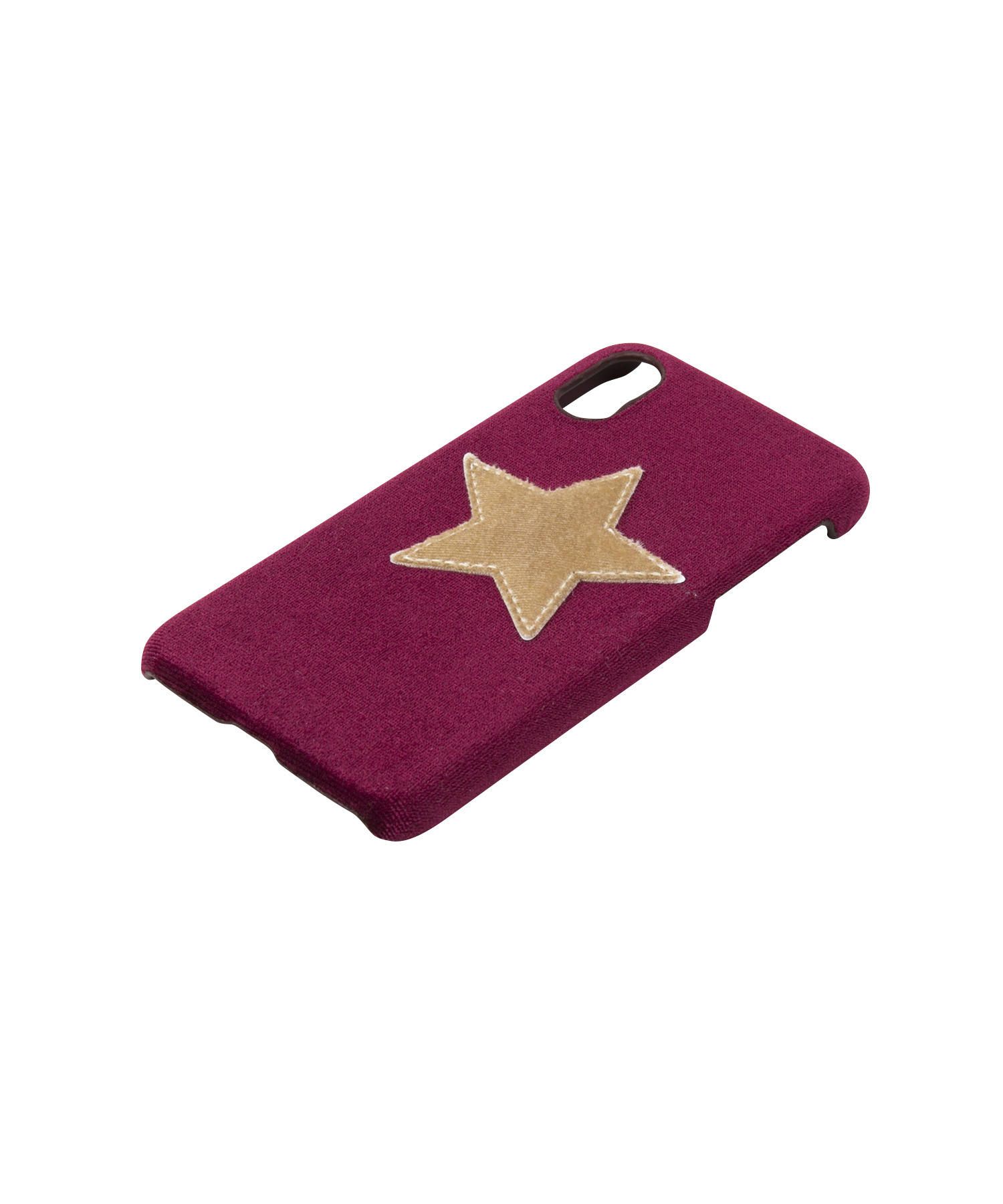 Velvet Case for Apple iPhone X/XS - Purple Velvet Star