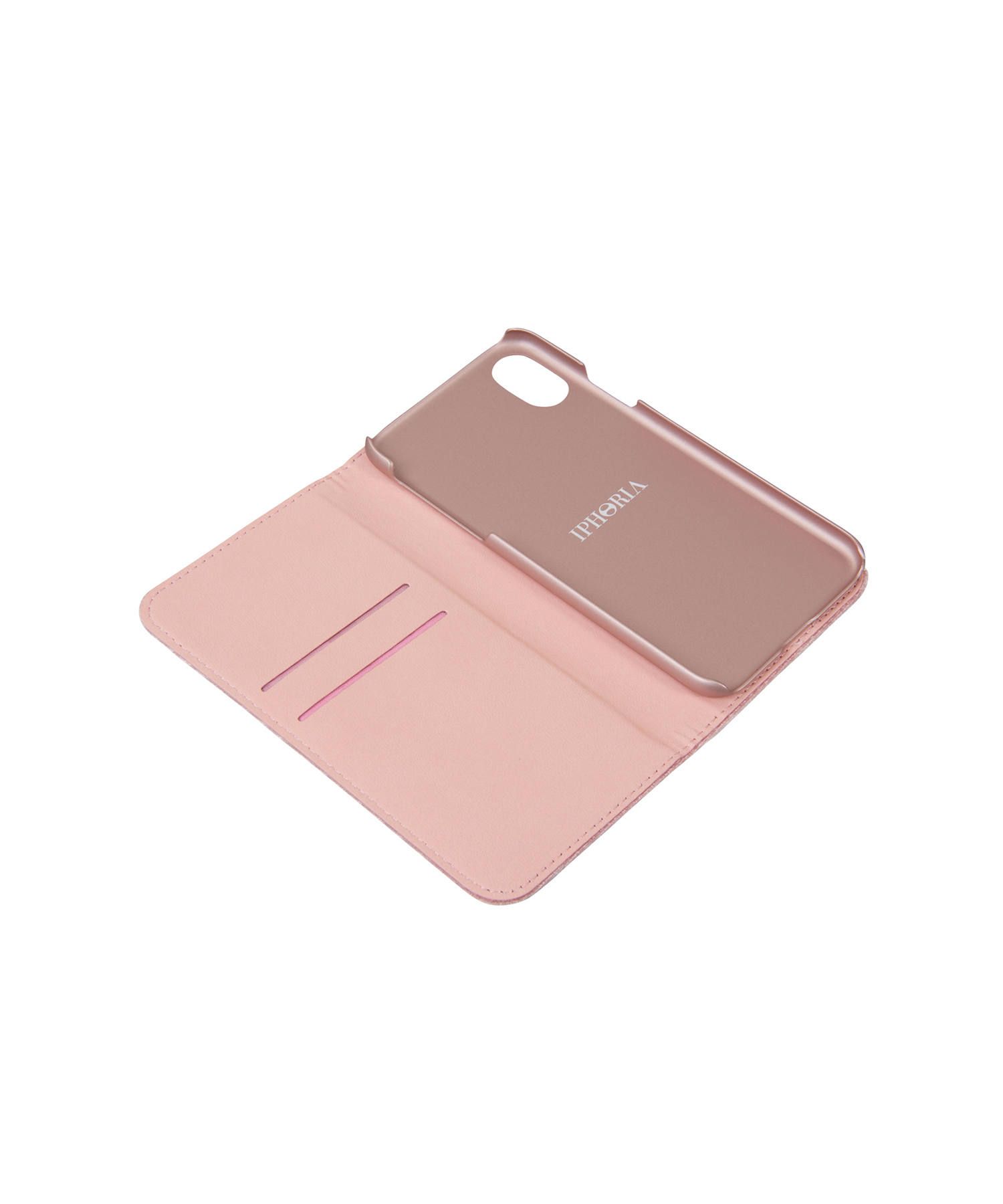 Bookcase for Apple iPhone X/XS - Pink With Velvet Lips