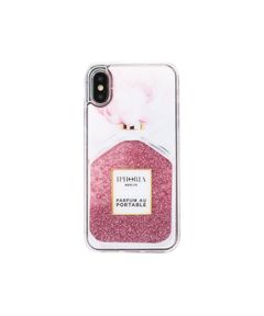 Liquid Case for Apple iPhone X/XS - Perfume Oblique Flower Marble