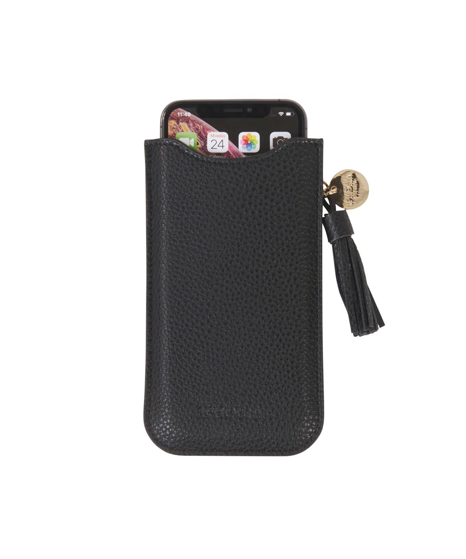 Necklace Sleeve Case for Apple iPhone 6/7/8/SE(第2世代)/X/XS/XR - Black