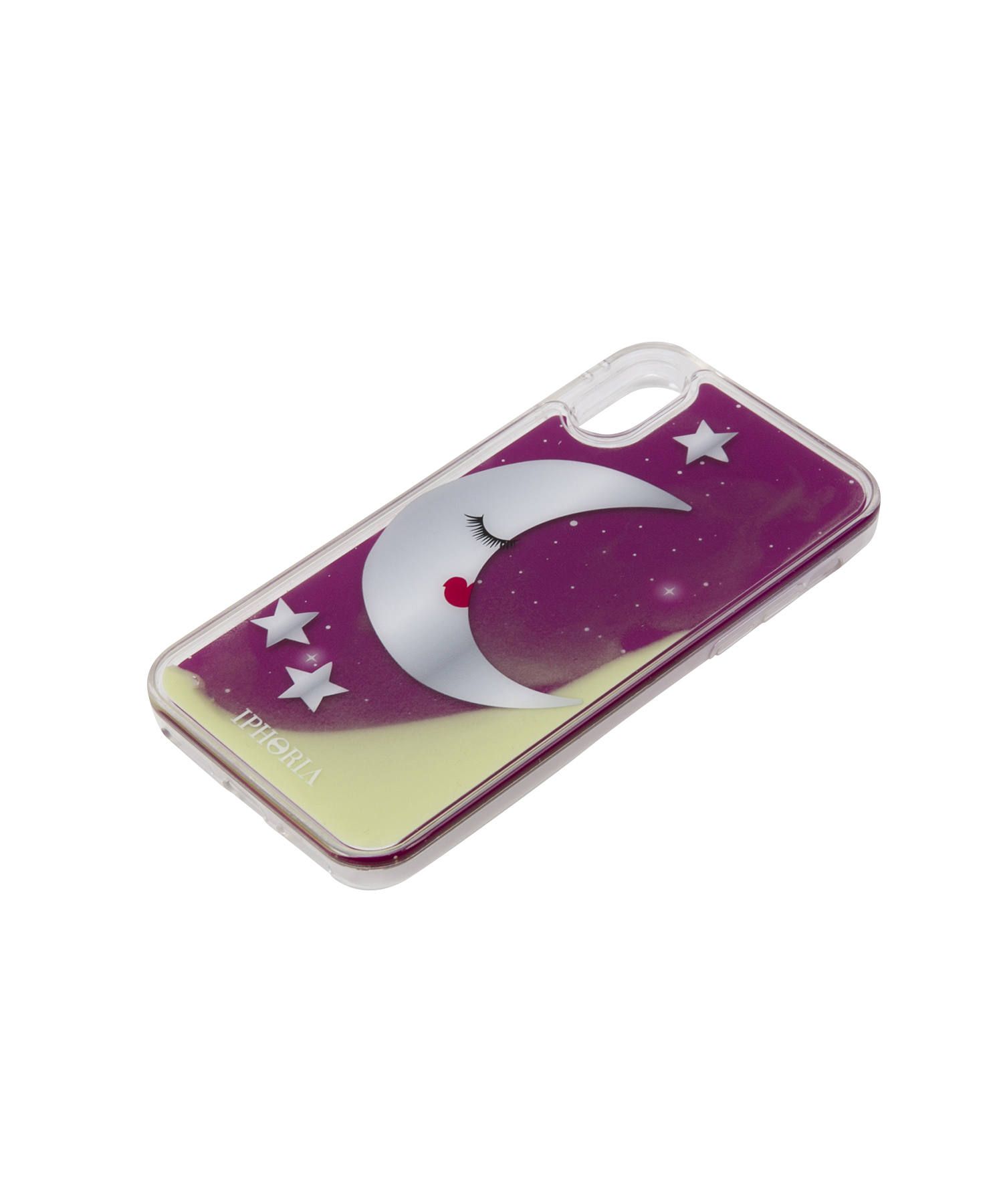 Liquid Case for Apple iPhone X/XS - Moon With Stars Purple