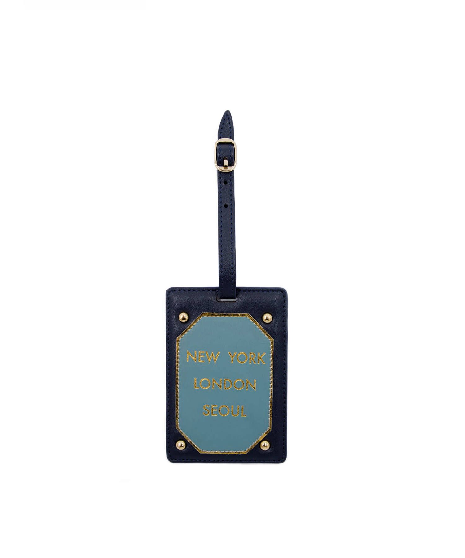 Travel kit (Passport Holder-Luggage Tag) - Milan Berlin Tokyo Blue