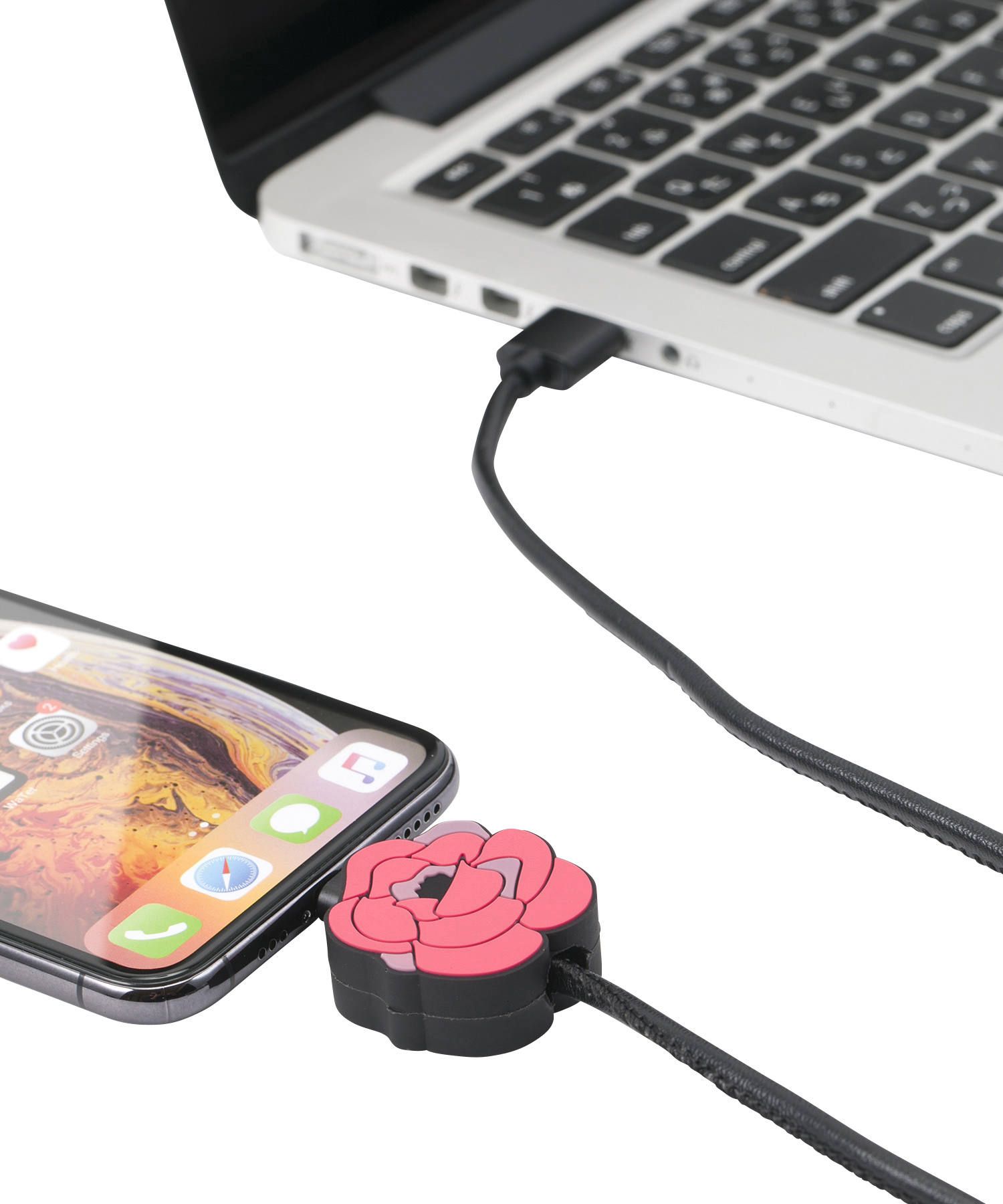 Charging Cable for Apple iPhone - Rose Pink