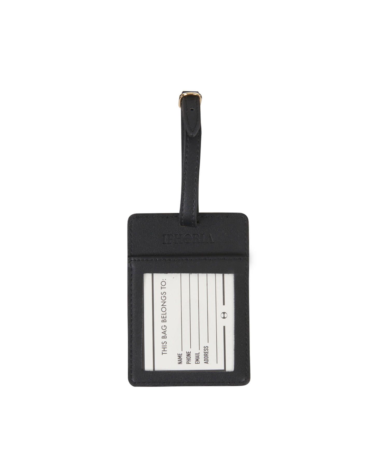 Luggage Tag - Safe Travels Black
