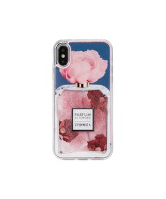 Liquid Case for Apple iPhone X/XS - Perfume Flower Blue