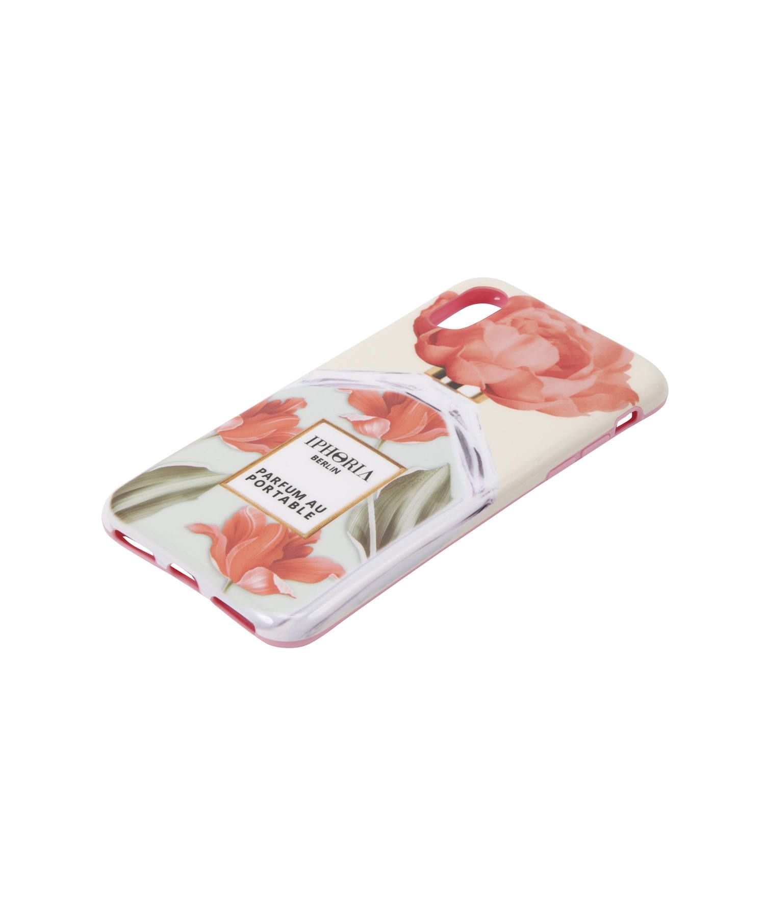 Case for Apple iPhone X/XS - Perfume Oblique Flower Red