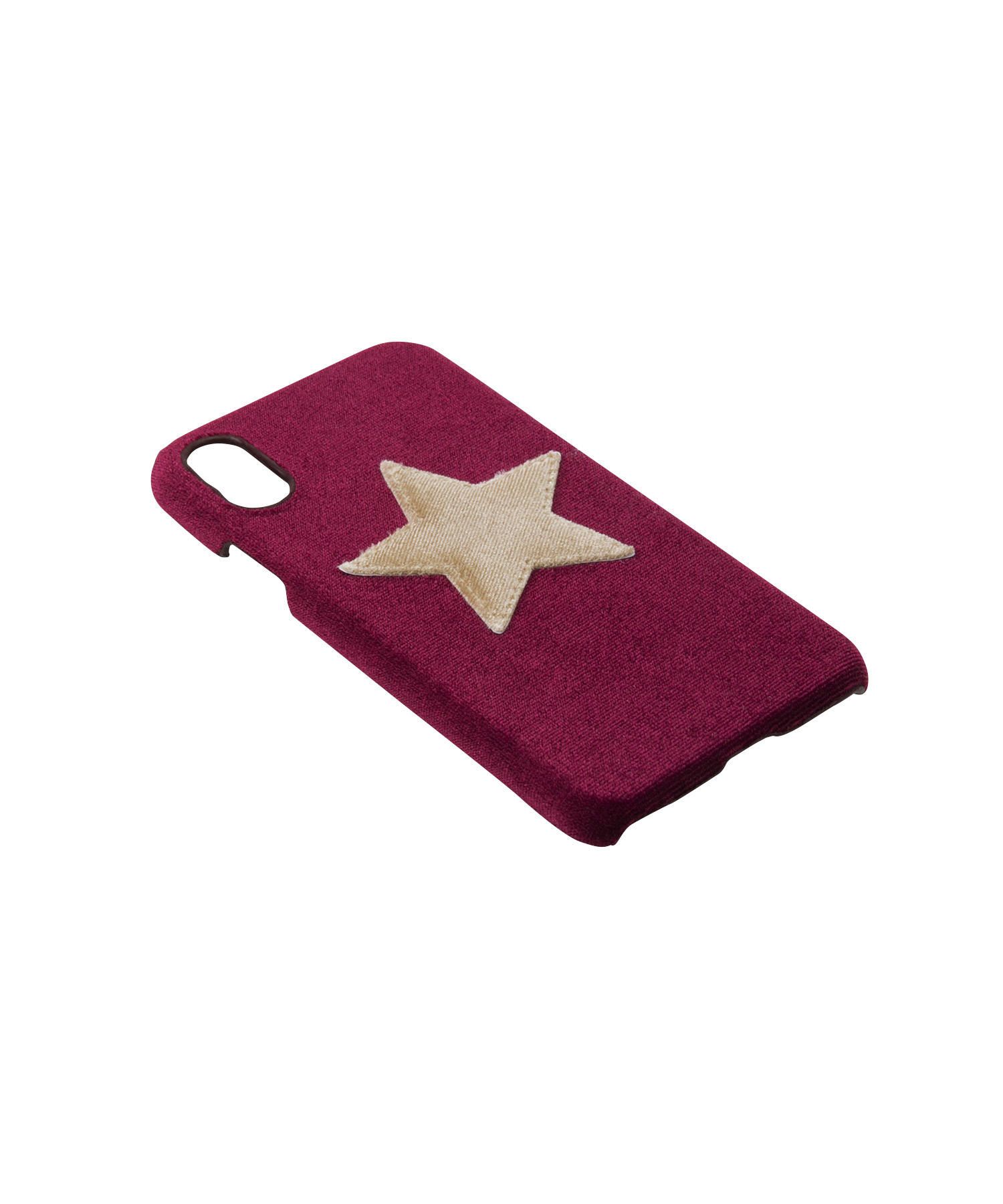 Velvet Case for Apple iPhone X/XS - Purple Velvet Star