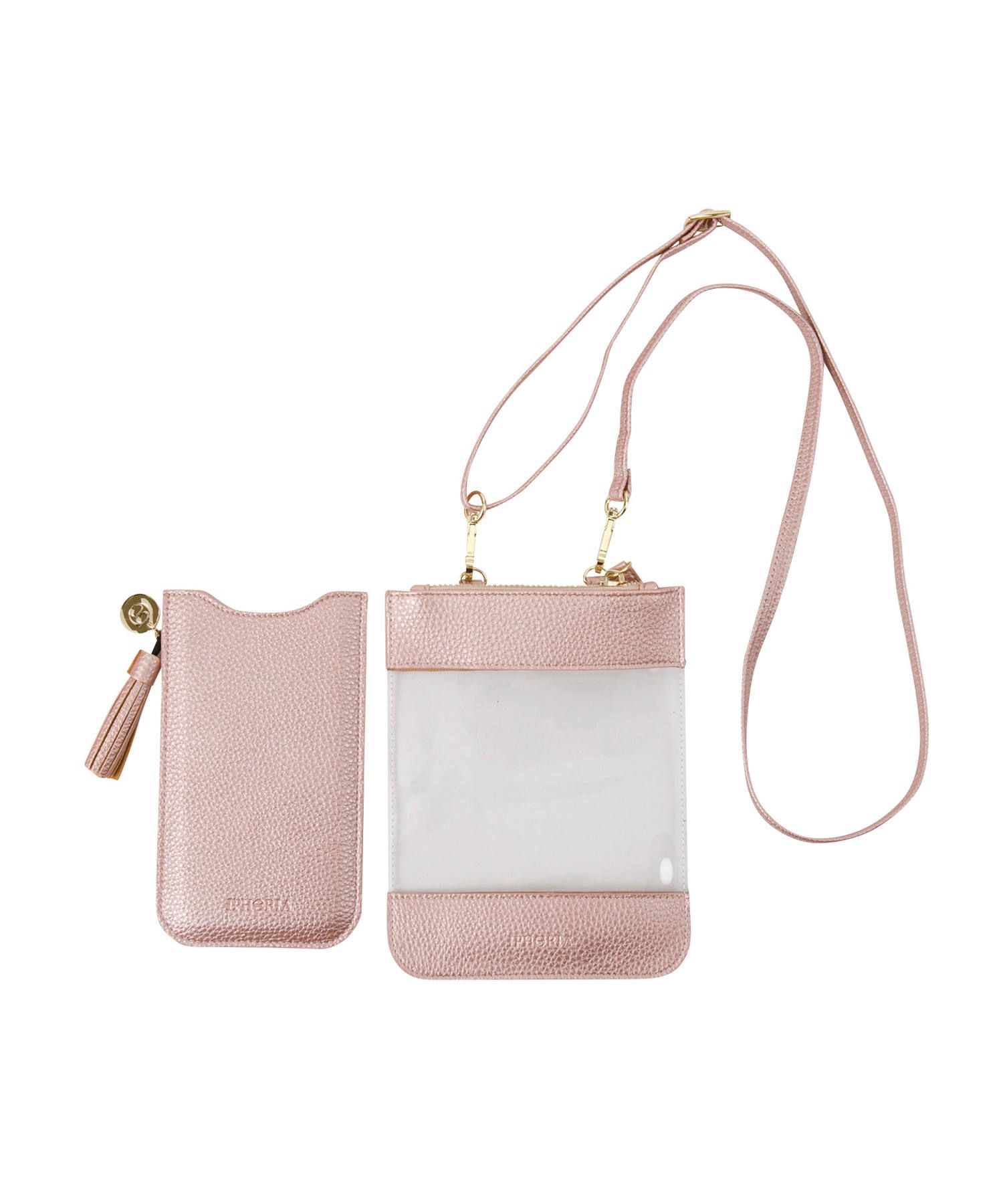 Necklace Sleeve Case for Apple iPhone 6+/7+/8+/XS Max - Rose with Bag