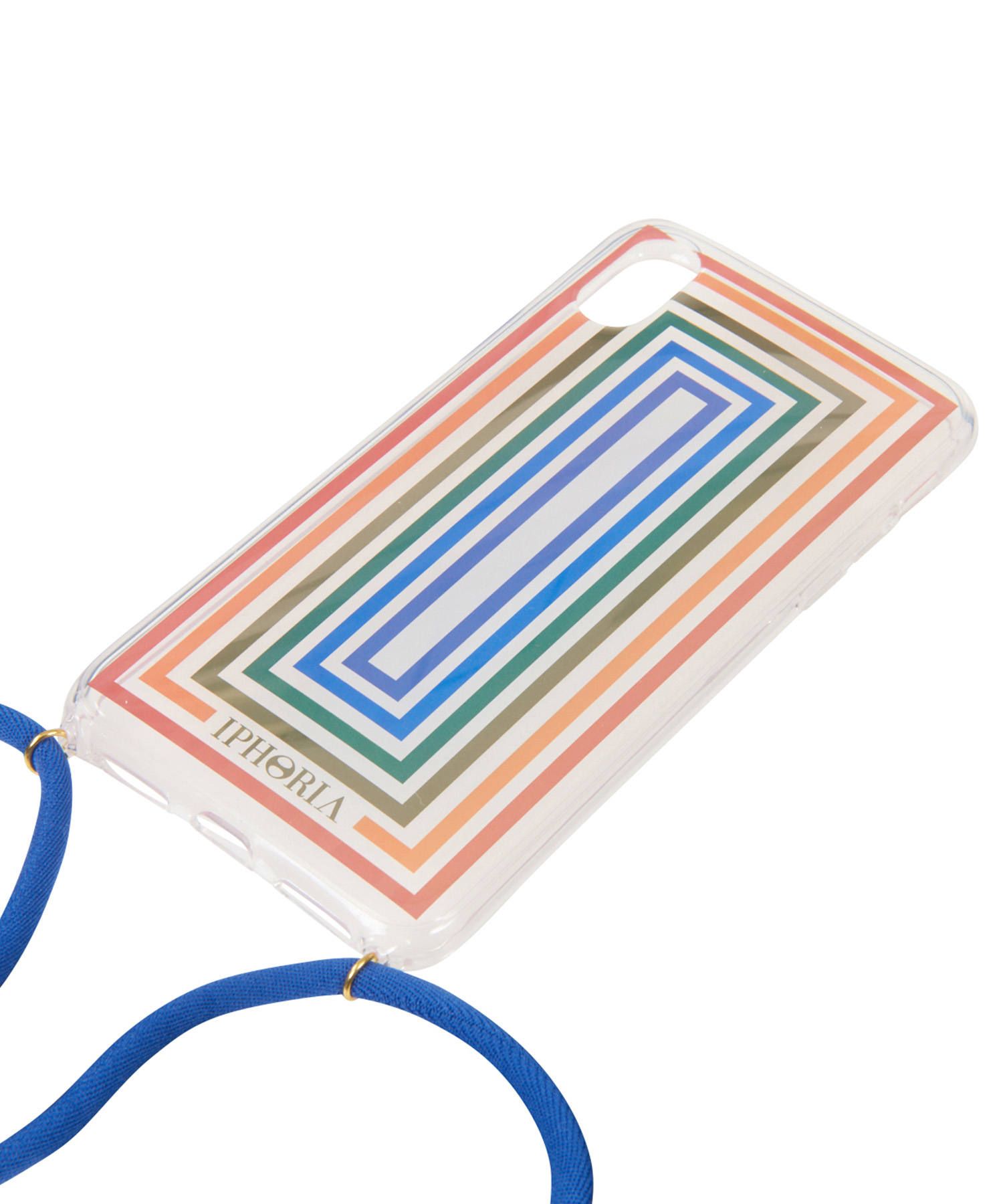 Necklace Case for Apple iPhone X/XS - Transparent Multicolor Frames