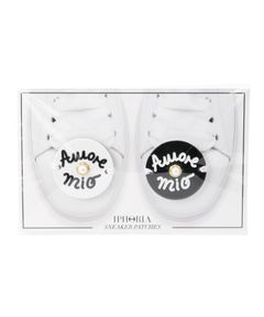 Acryl Sneaker Patches - Amore Mio Black White