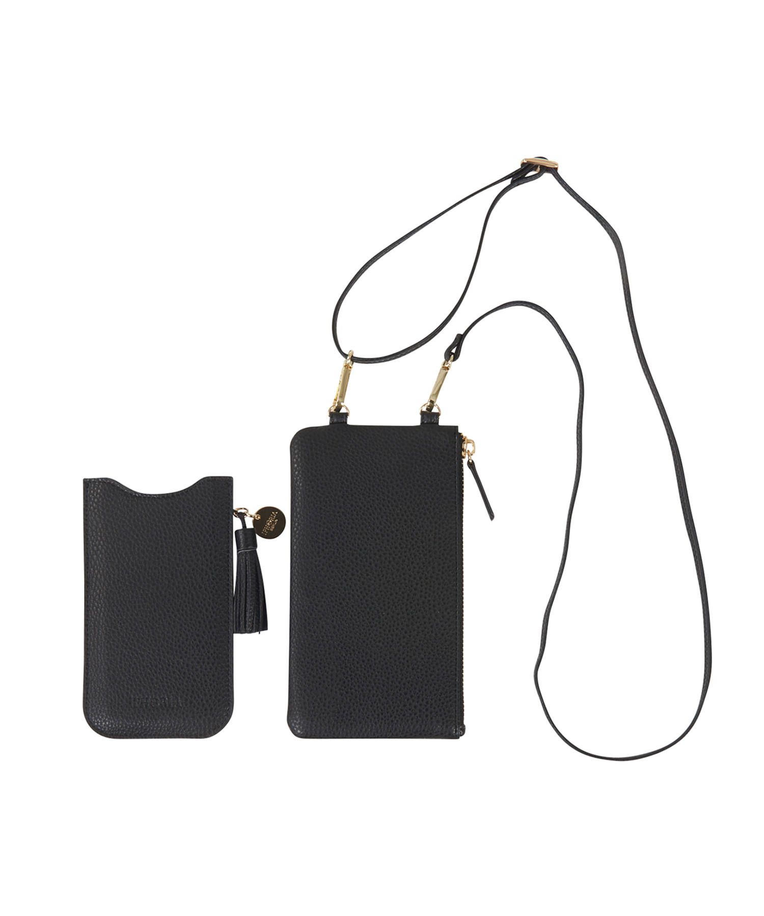 Necklace Sleeve Case for Apple iPhone 6/7/8/SE(第2世代)/X/XS/XR - Black with Bag