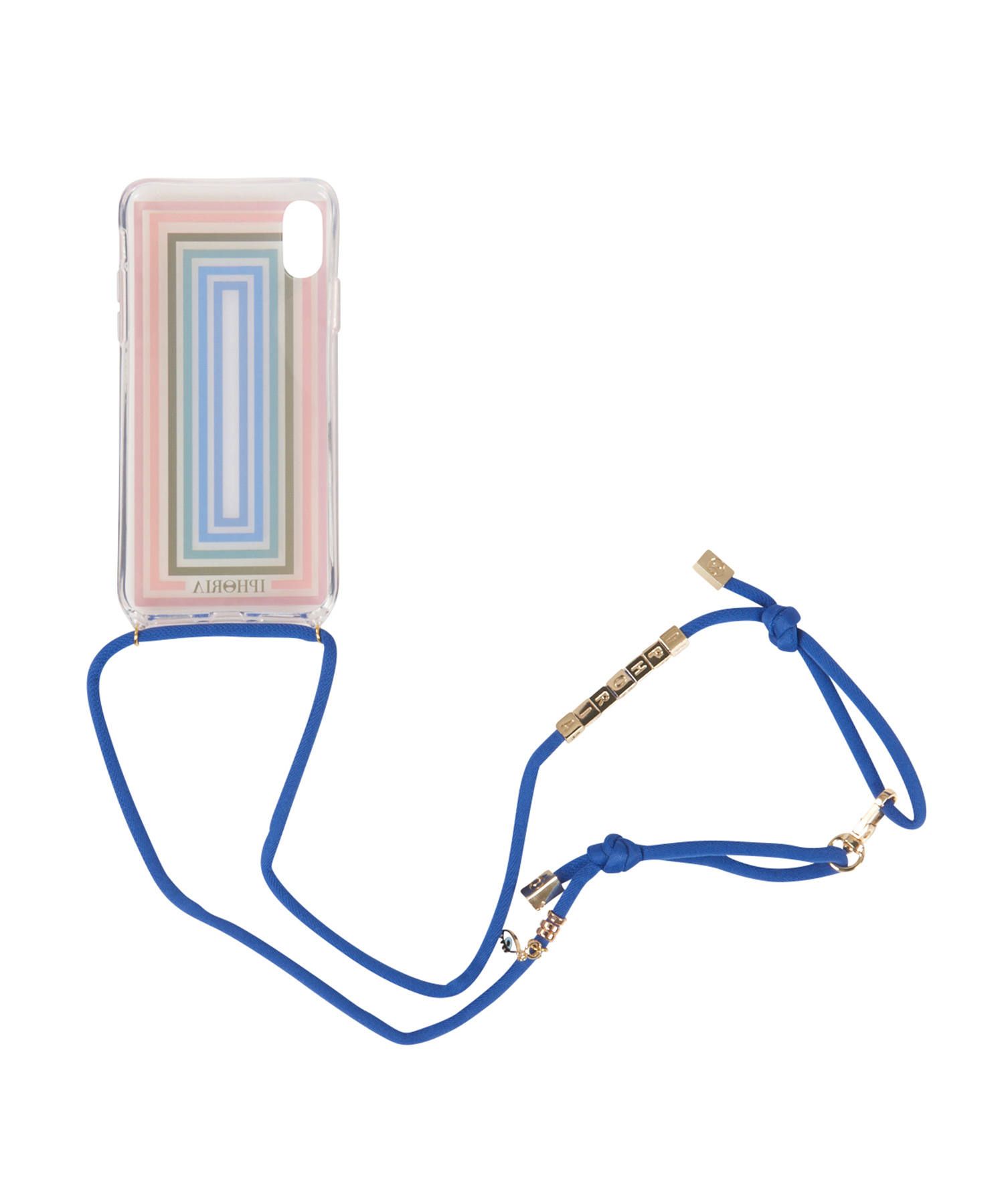 Necklace Case for Apple iPhone X/XS - Transparent Multicolor Frames