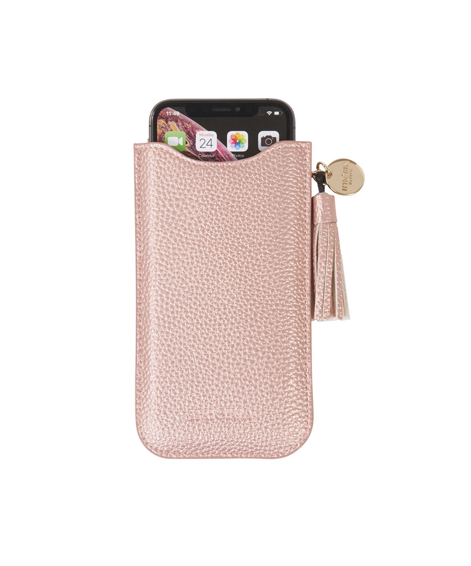 Necklace Sleeve Case for Apple iPhone 6/7/8/SE(第2世代)/X/XS/XR - Rose Gold