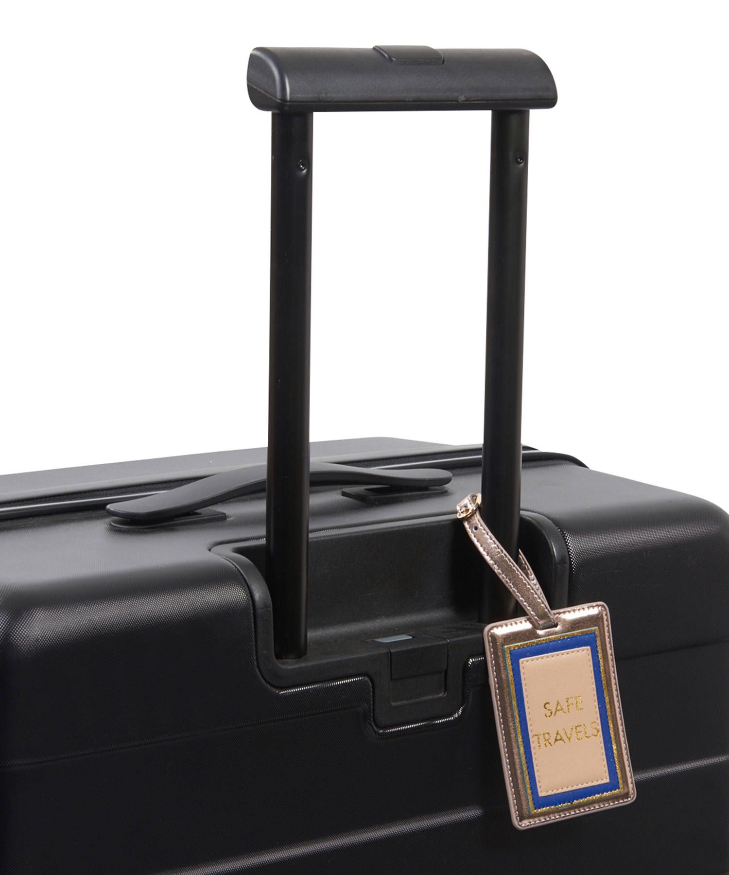 Luggage Tag - Safe Travels Peach