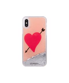 Liquid Case for Apple iPhone X/XS - Nude Heart With Arrow