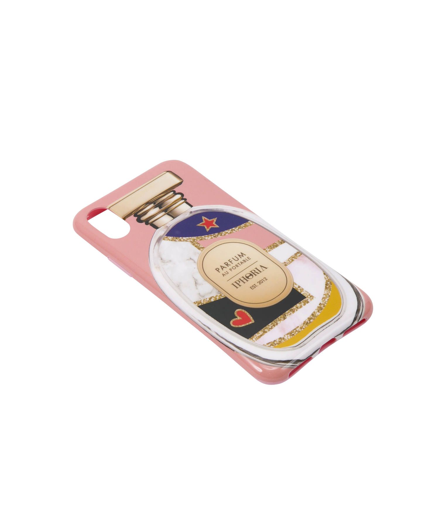 Case for Apple iPhone X/XS - Perfume Round Abstract Star Heart