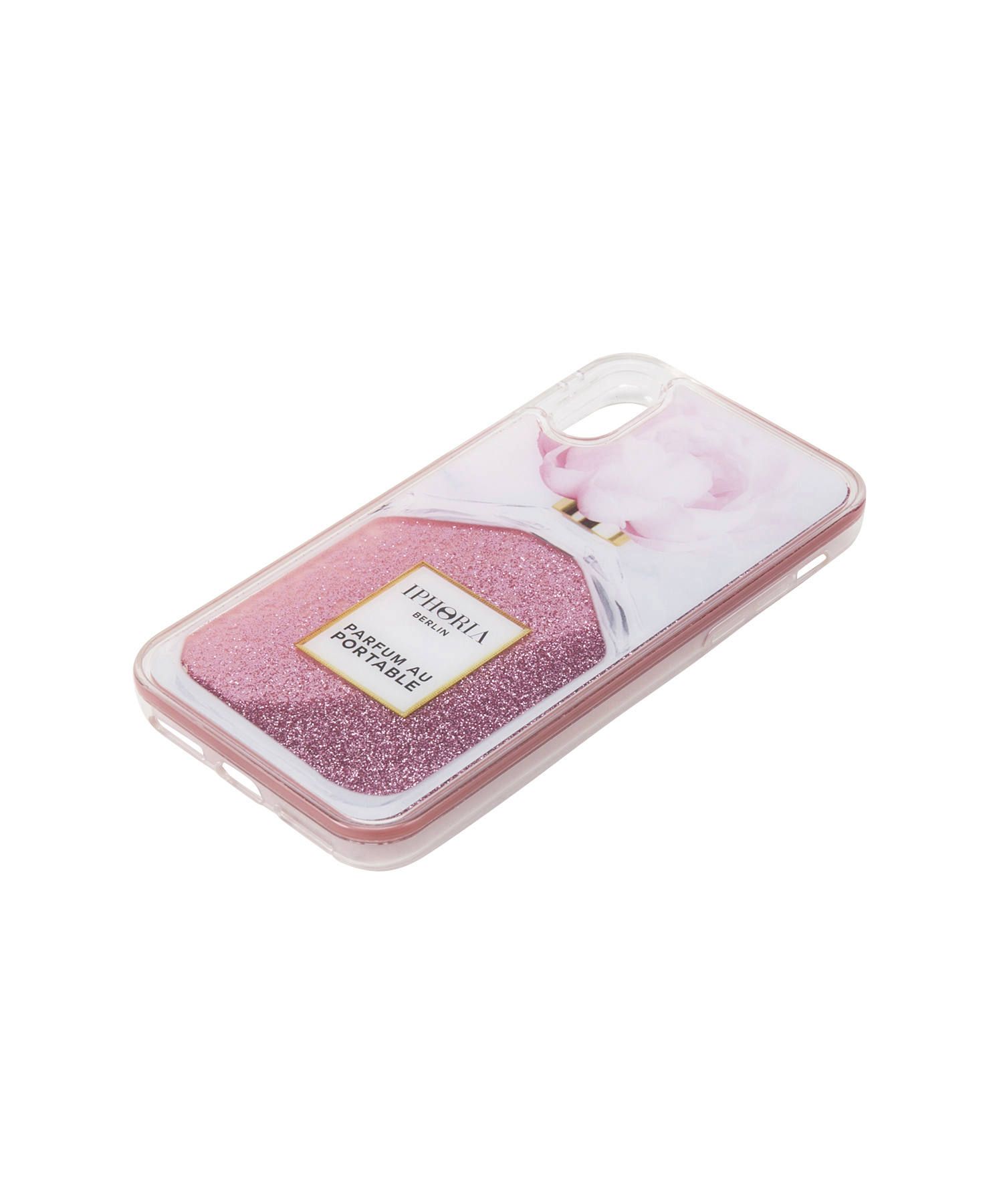 Liquid Case for Apple iPhone X/XS - Perfume Oblique Flower Marble