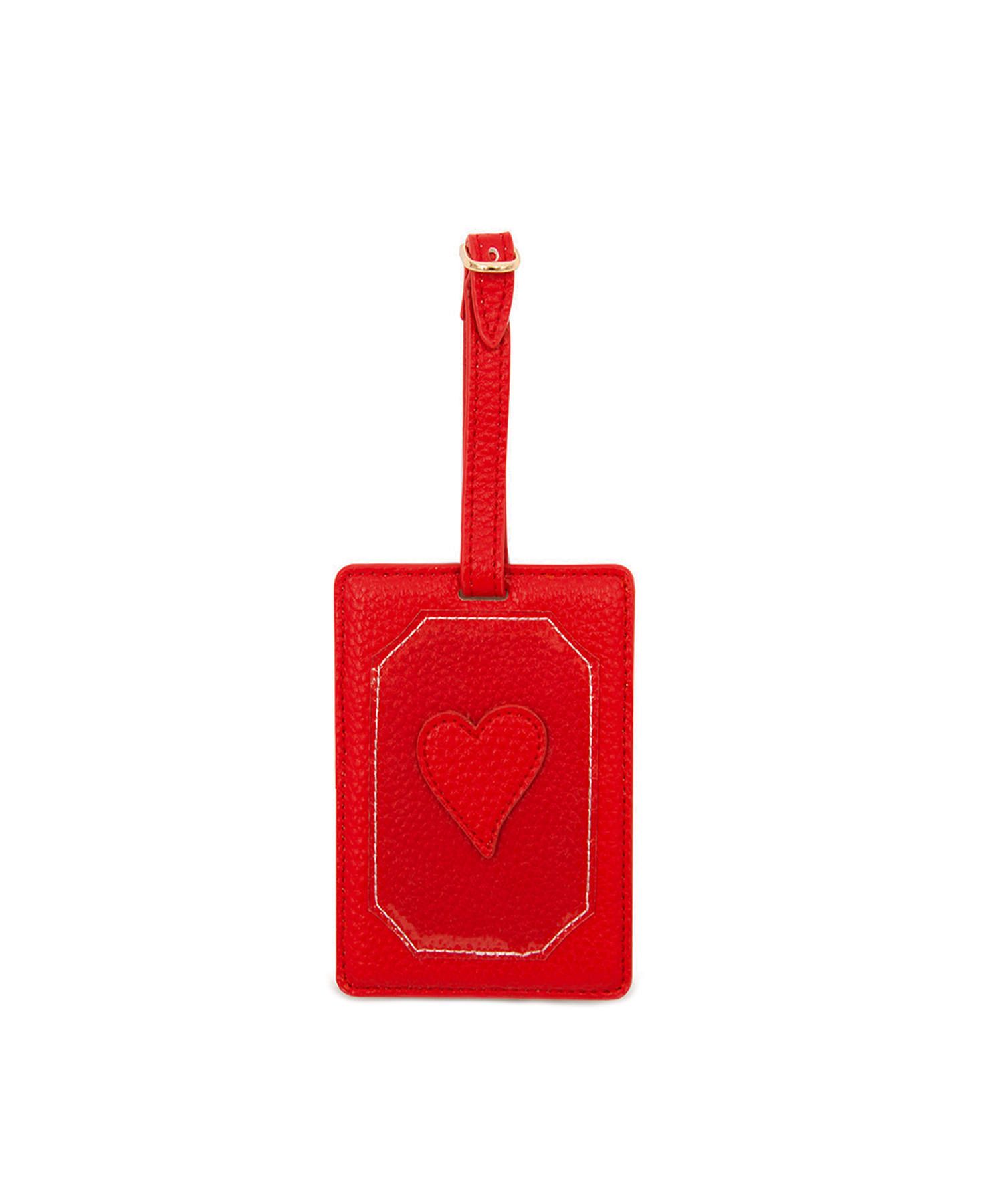 Travel kit (Passport Holder-Luggage Tag) - Heart Transparent