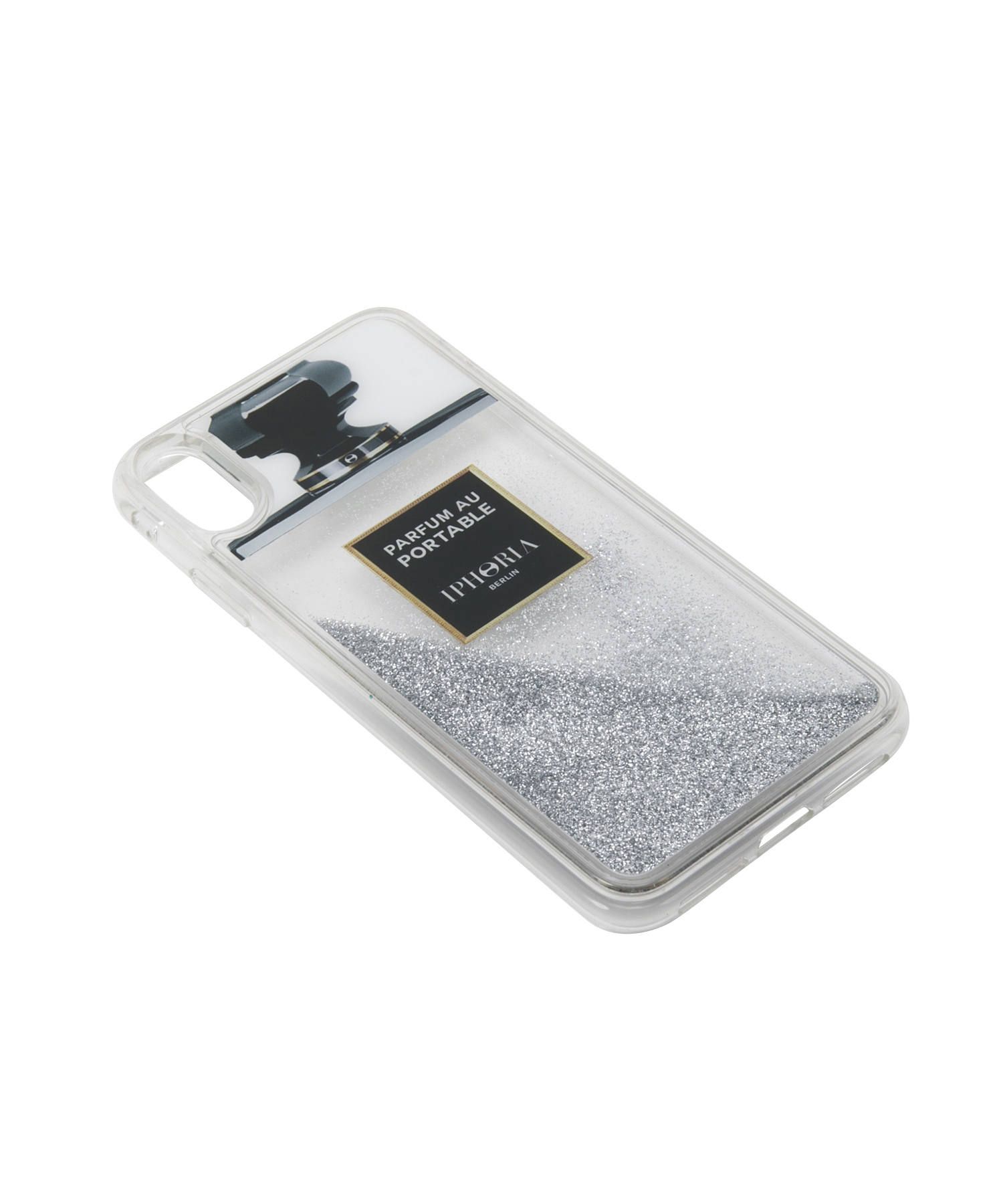 Liquid Case for Apple iPhone XS Max - Silver Glitter