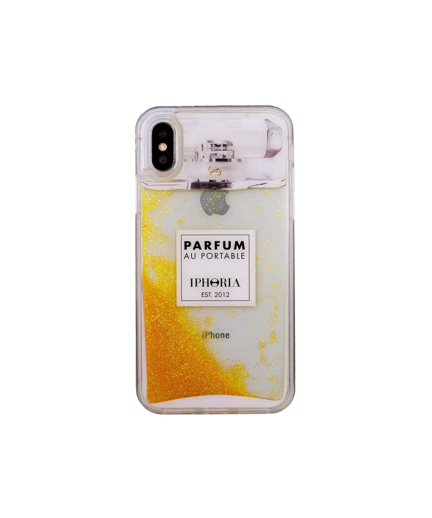 リキッドケース グリッター 香水瓶 iPhoneケース - Perfume Gold【iPhone X/XS】 | IPHORIA
