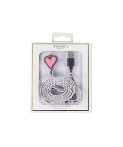 Charging Cable for Apple iPhone - Heart Red Rosa