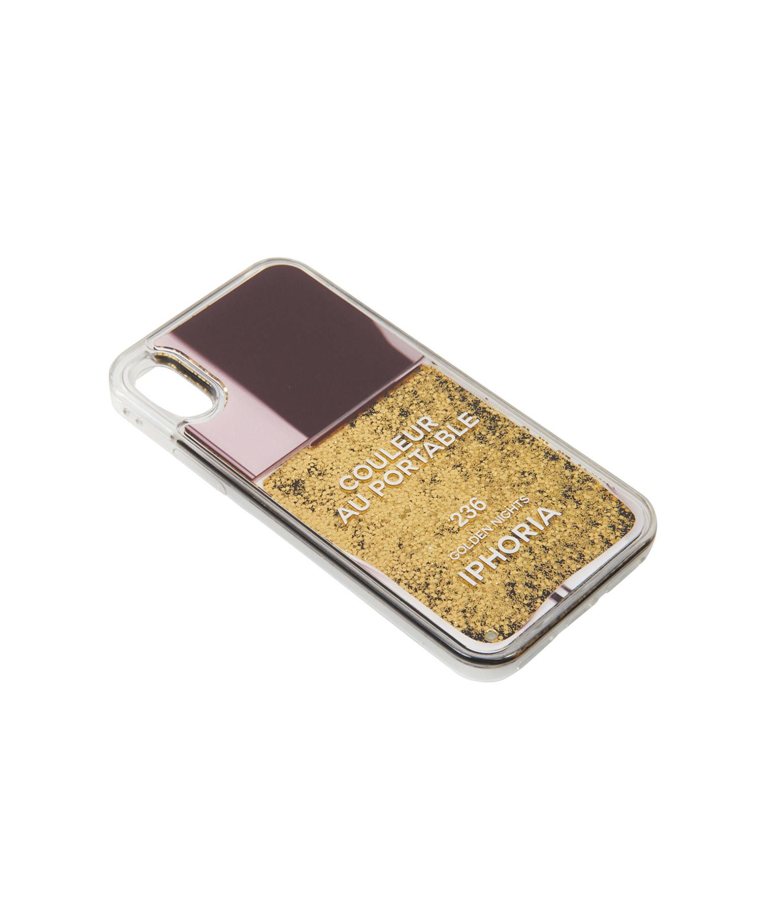 Liquid Case for Apple iPhone X/XS - Nailpolish Black Gold