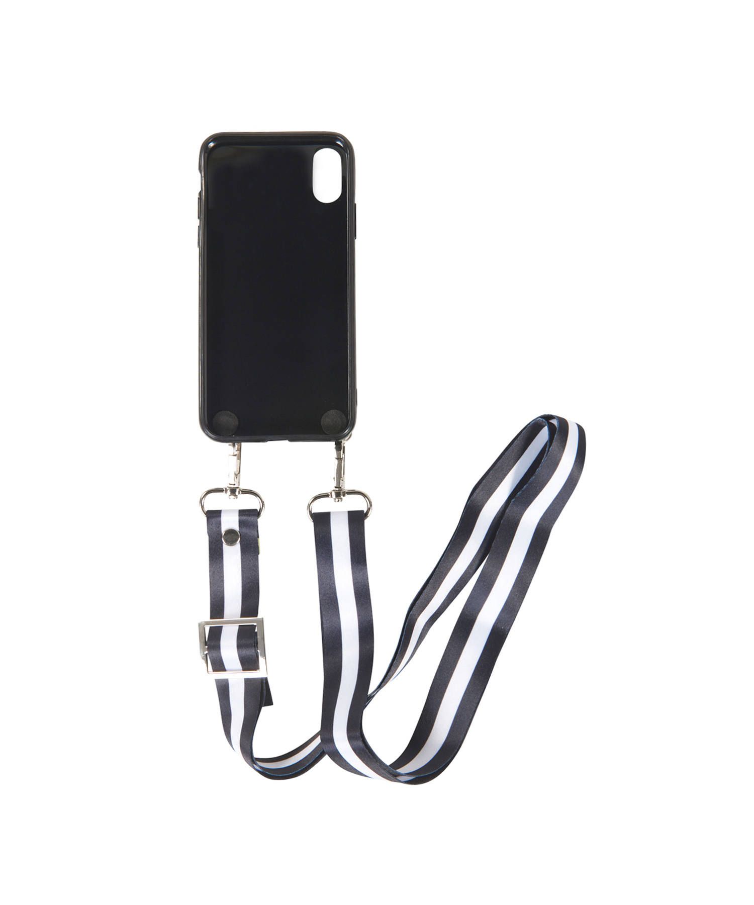 Necklace Case for Apple iPhone X/XS with Black/White Strap - Selflove