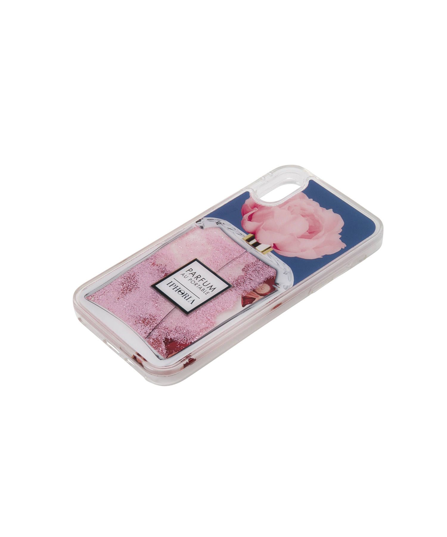 Liquid Case for Apple iPhone X/XS - Perfume Flower Blue