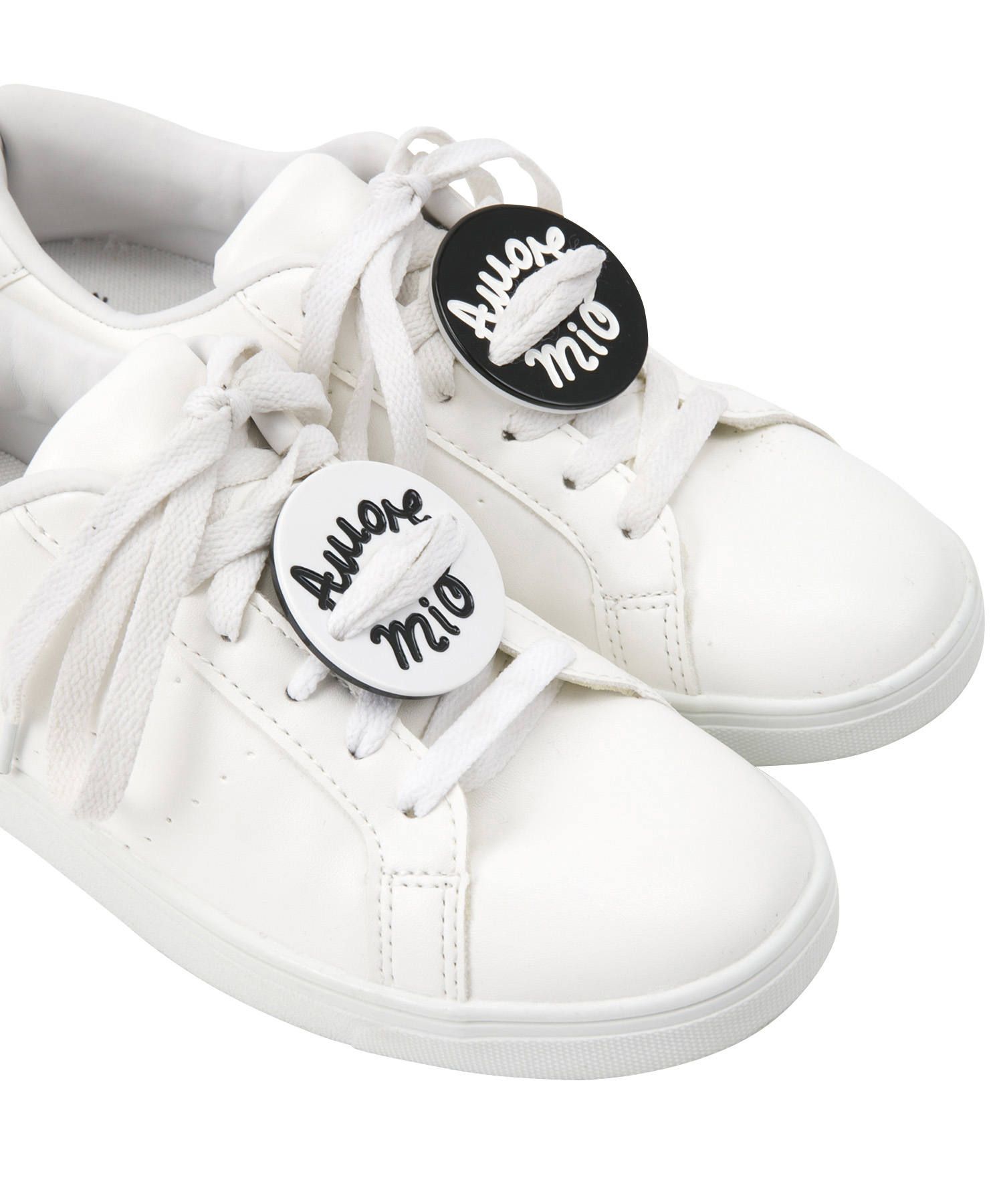 Acryl Sneaker Patches - Amore Mio Black White