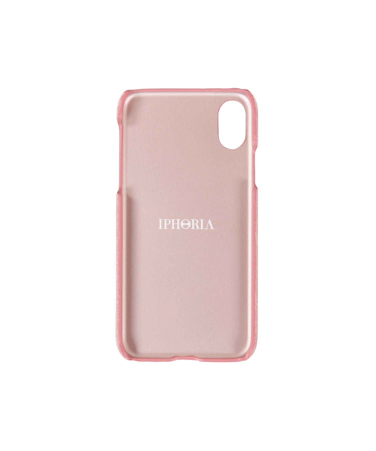 IPHORIA - Velvet Case for Apple iPhone X/XS - Pink With Red