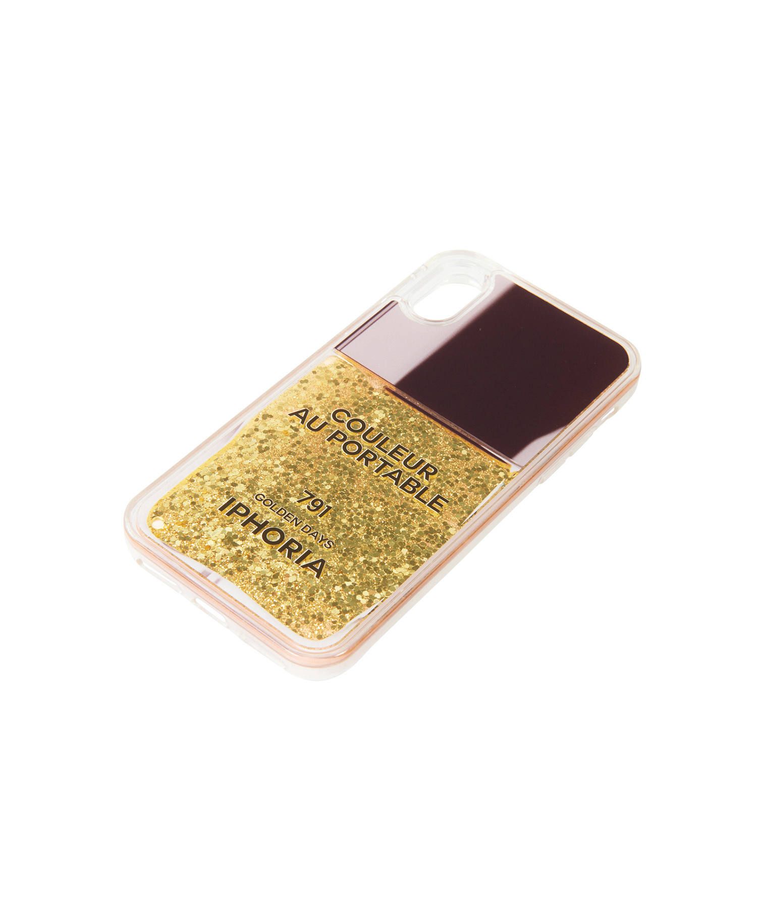 Liquid Case for Apple iPhone X/XS - Nailpolish Gold Light