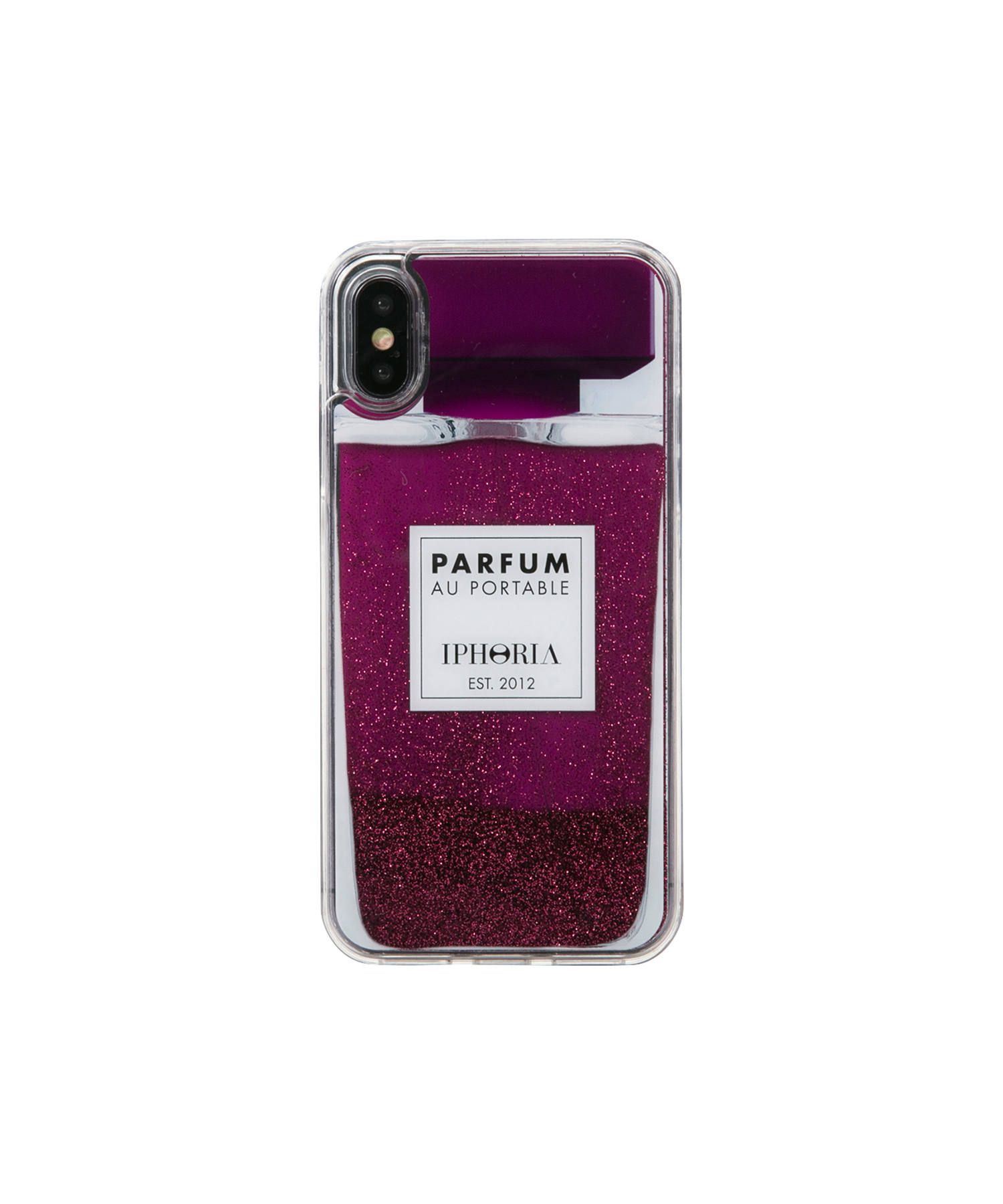 リキッドケース グリッター 香水瓶 iPhoneケース - Perfume