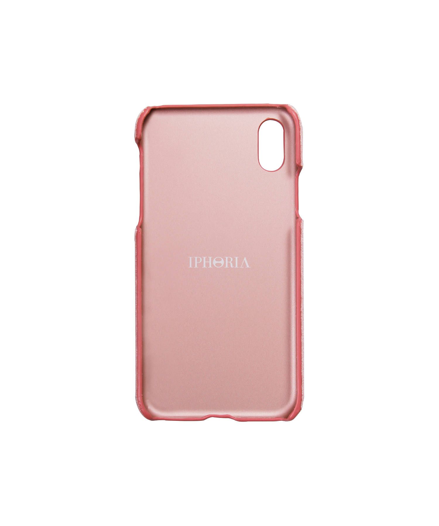 Velvet Case for Apple iPhone XR - Pink With Red Heart