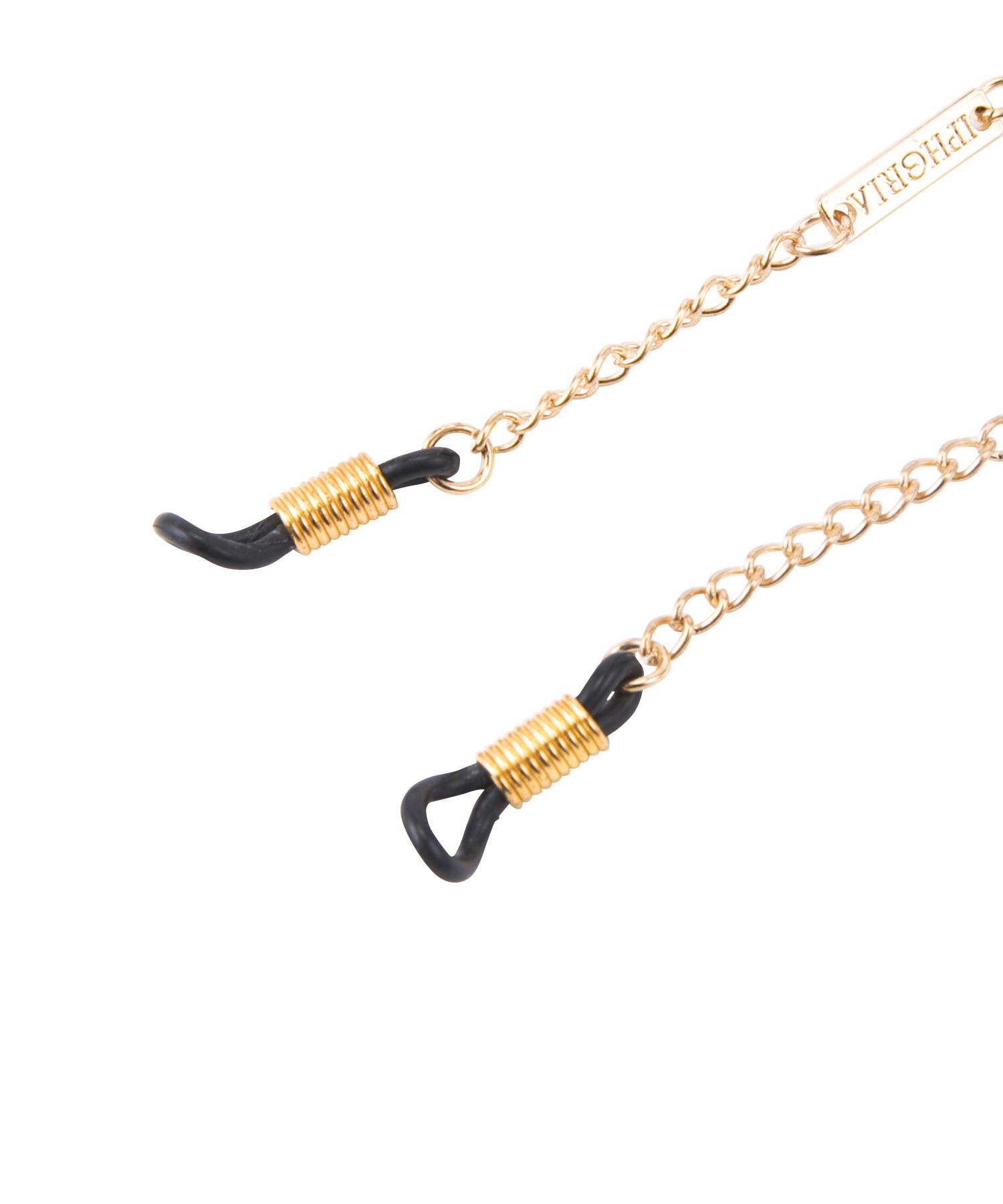 Glasses Strap gold plated - Red Heart