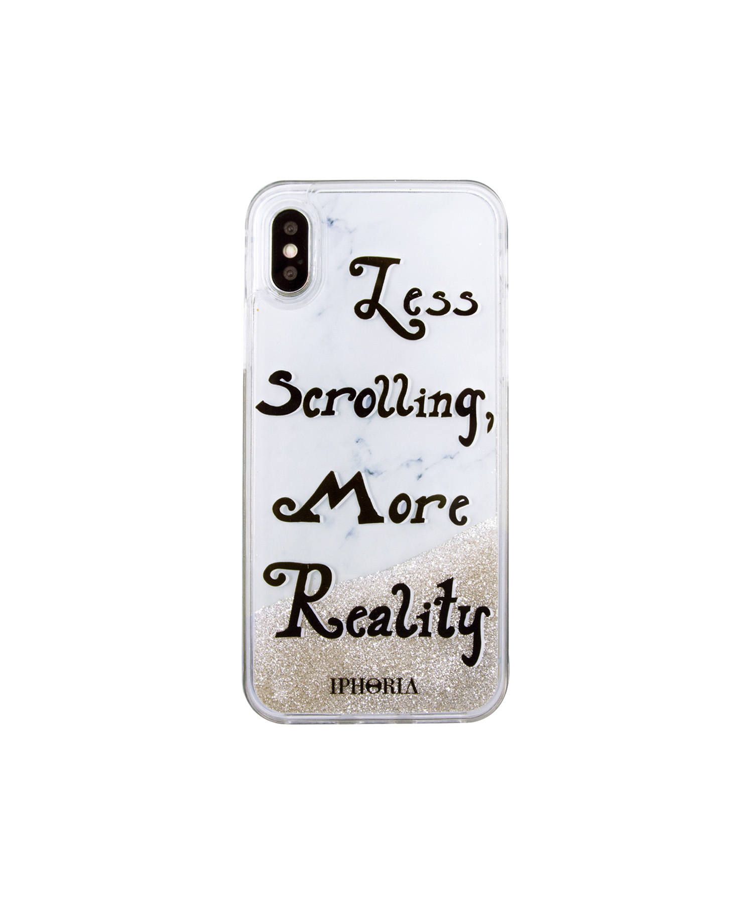 Liquid Case for Apple iPhone X/XS - Less Scrolling More Reality