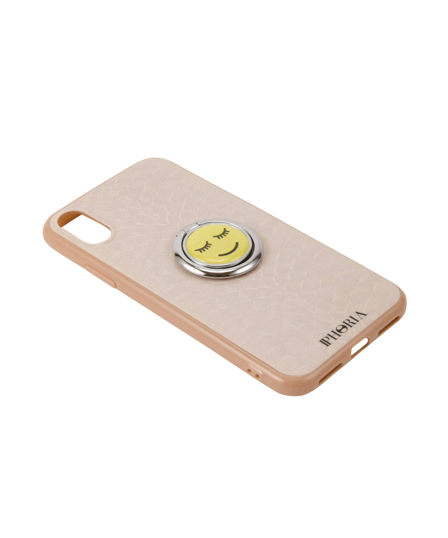Case for Apple iPhone X/XS - Ring Happy Beige Snake