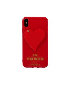 Mirror Case for Apple iPhone XS Max - Red Heart Is Power