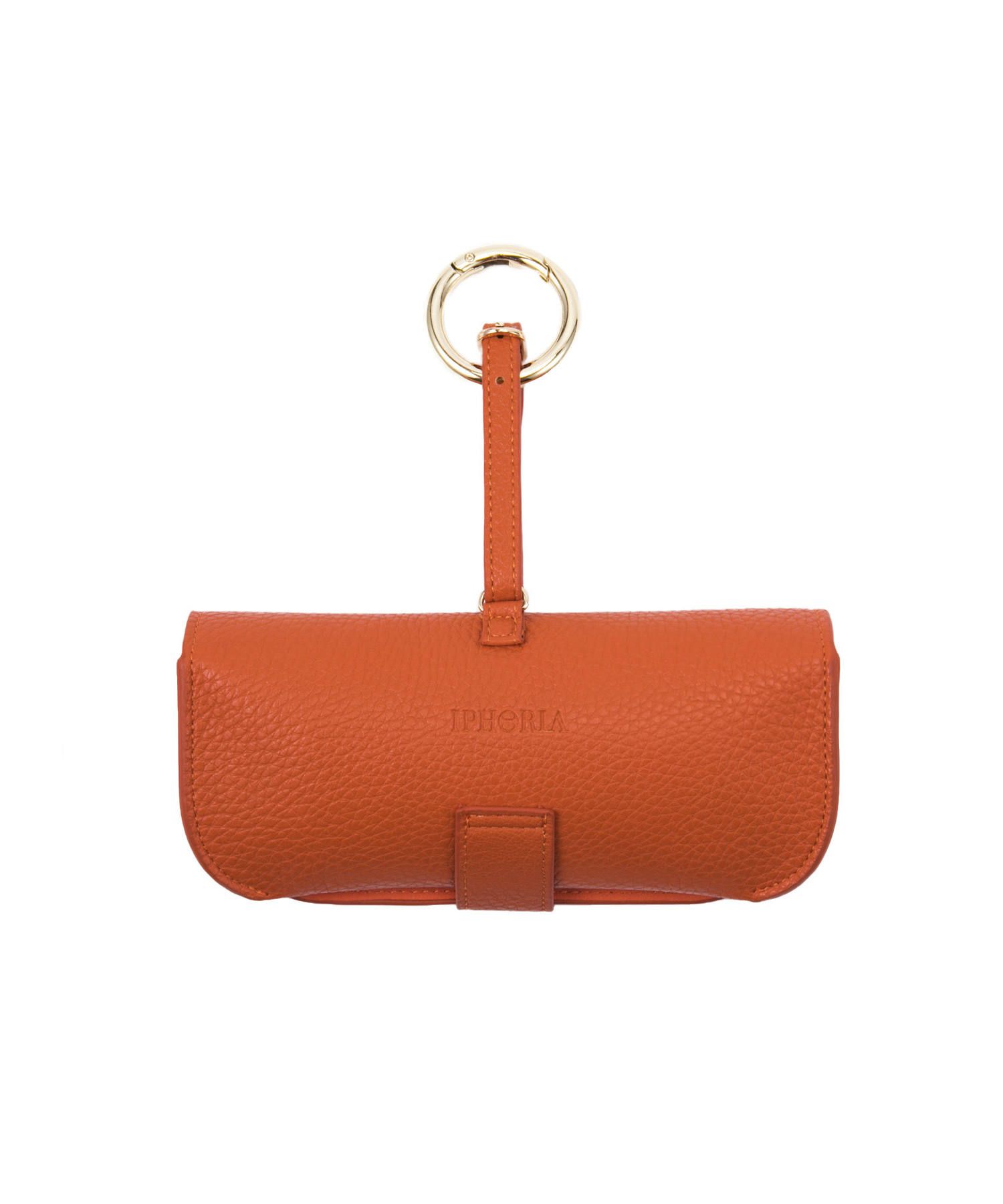 Glasses Case with Bag Holder - Orange with Glasses