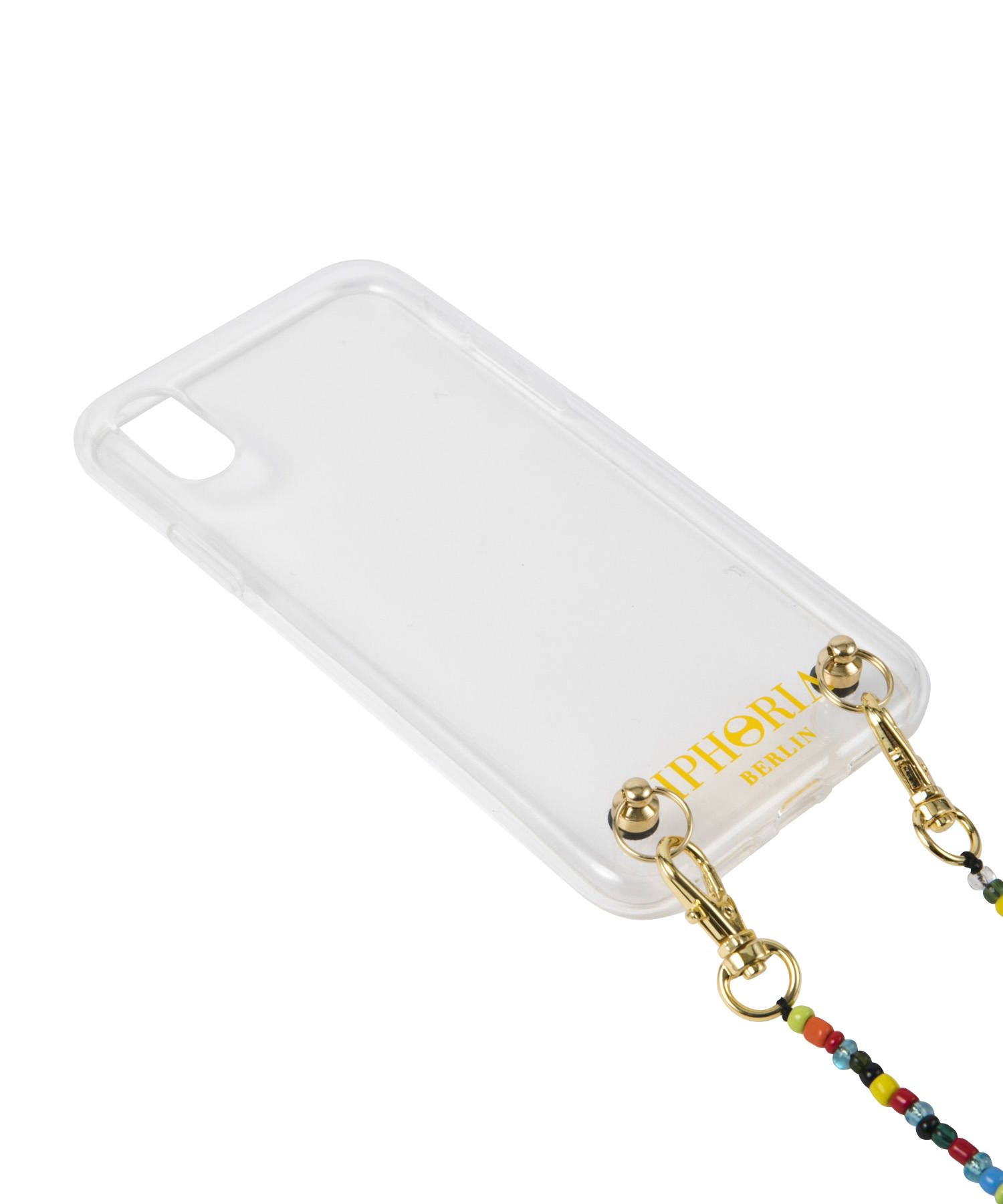 Necklace Pearl Case for iPhone X/XS - Colorful Glass Pearls