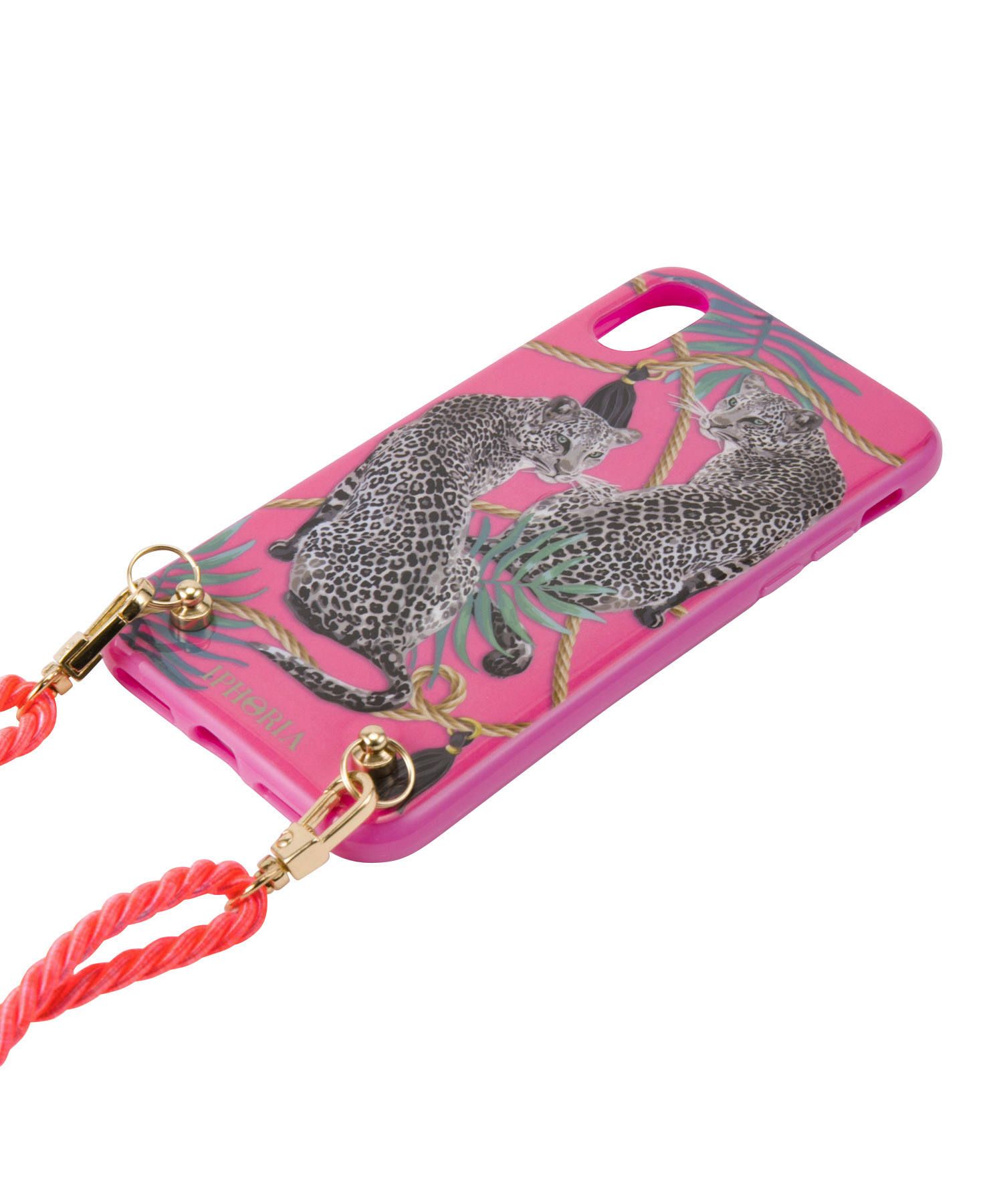 Necklace Case for Apple iPhone XS Max - Pink Leopard