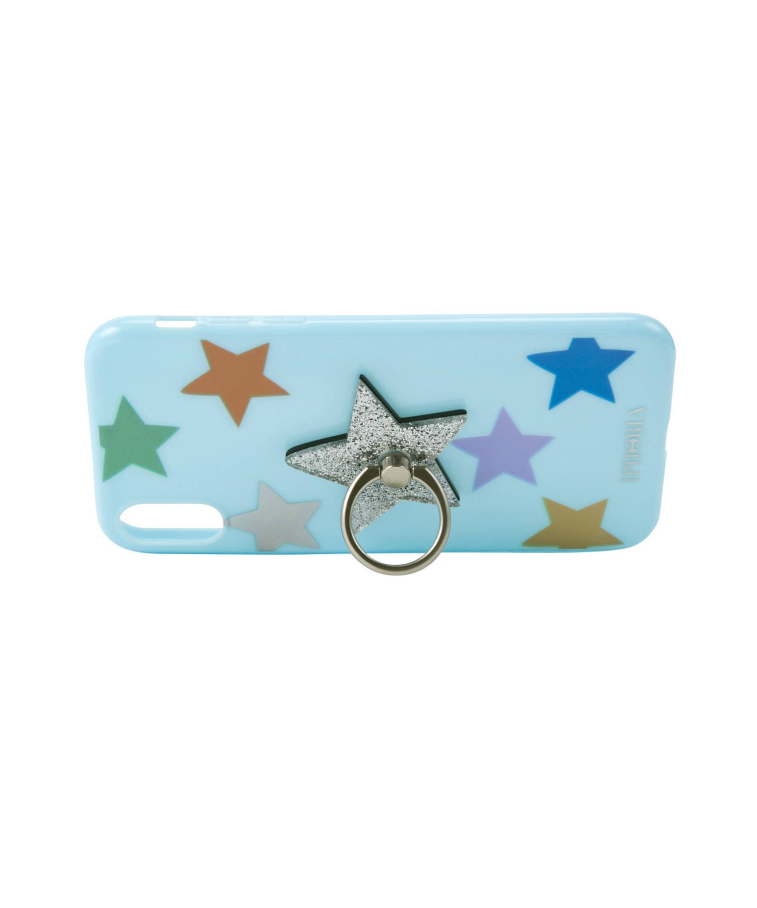 Case for Apple iPhone X/XS - Ring Happy Blue Stars