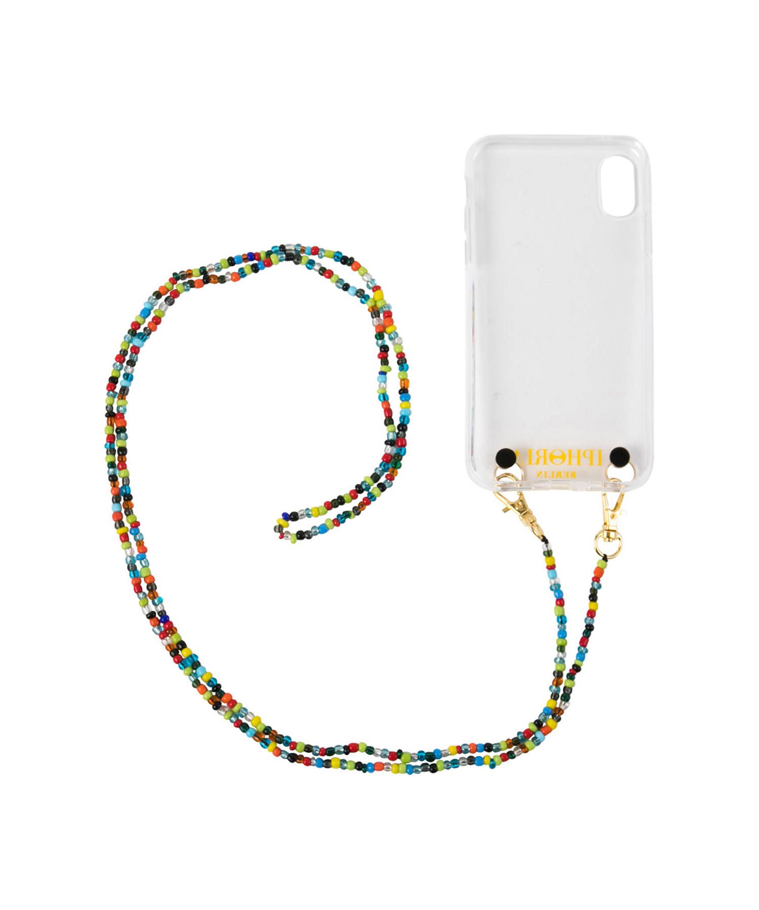 Necklace Pearl Case for iPhone X/XS - Colorful Glass Pearls