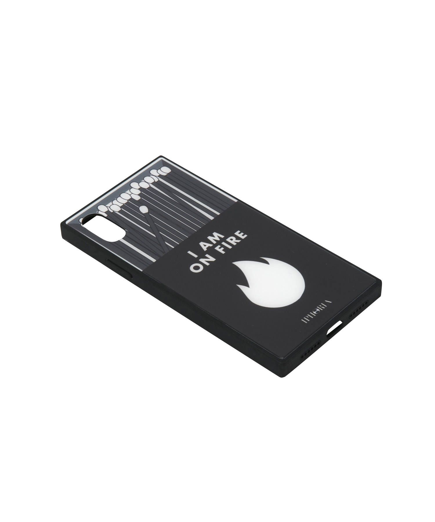 Case for Apple iPhone X/XS - Hide Away - I Am On Fire Black